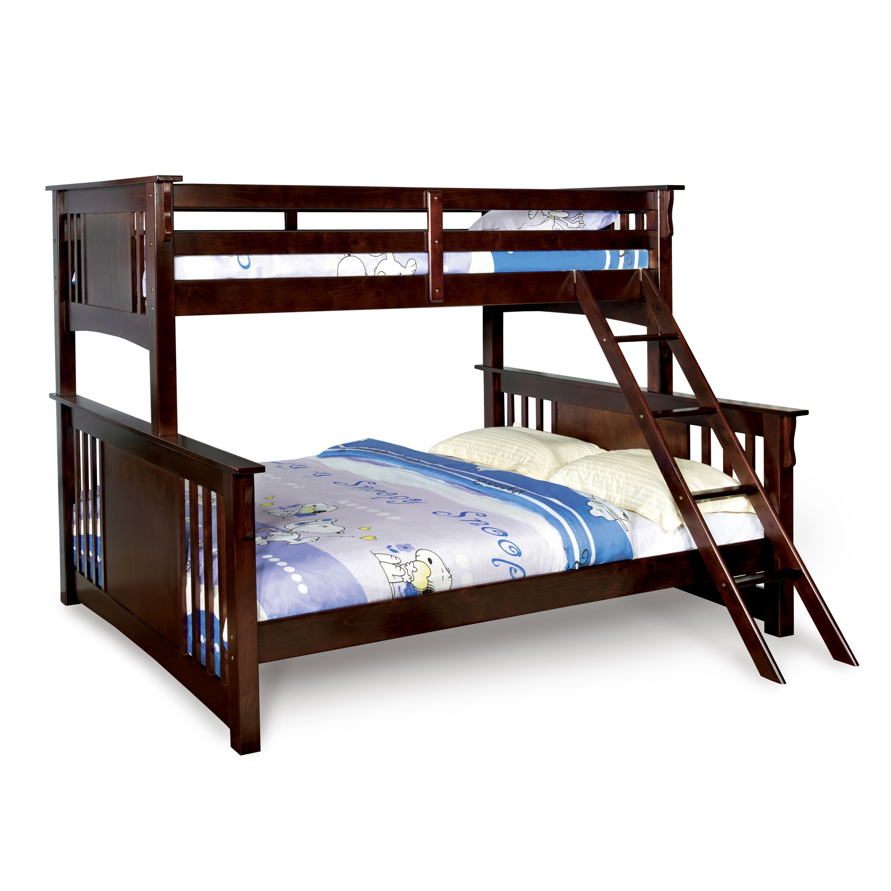 Furniture Of America Cude Mission Twin Xl Over Queen Kid Bunk Bed Overstock 10001083
