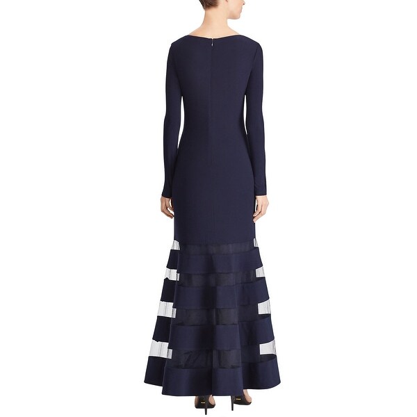 ralph lauren side tie jersey dress