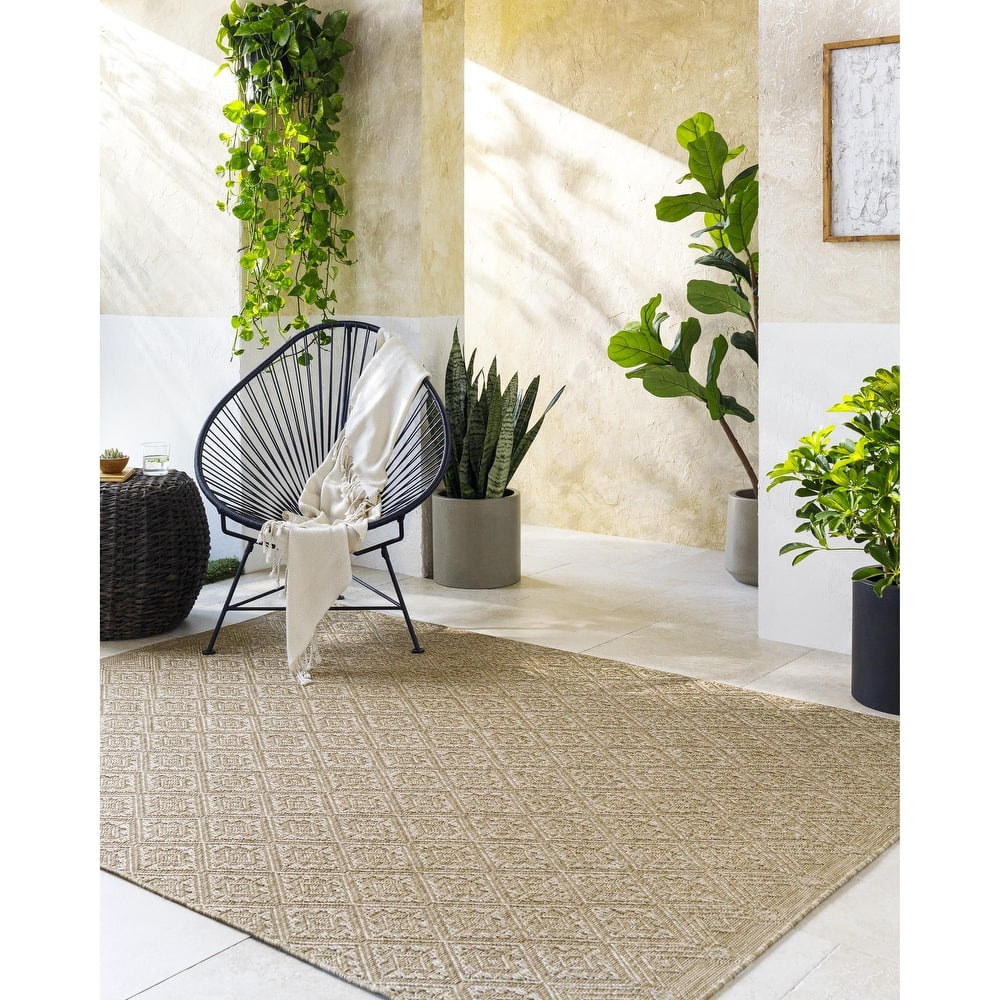 Livabliss Sandra Farmhouse Outdoor Area Rug