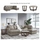 preview thumbnail 22 of 30, Signature Design by Ashley Amuleto Brown 2-Piece Sectional with Chaise - 124"W x 86"D x 40"H