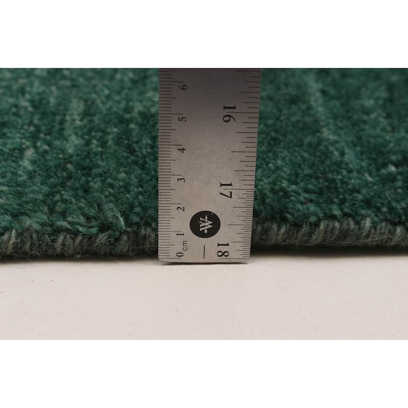 ECARPETGALLERY Hand-knotted Jules Serapi Dark Green Wool Rug - 4'11 x 6'10
