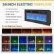 preview thumbnail 38 of 97, 70"/80" Modern Fireplace TV Stand with 36" Electric Fireplace
