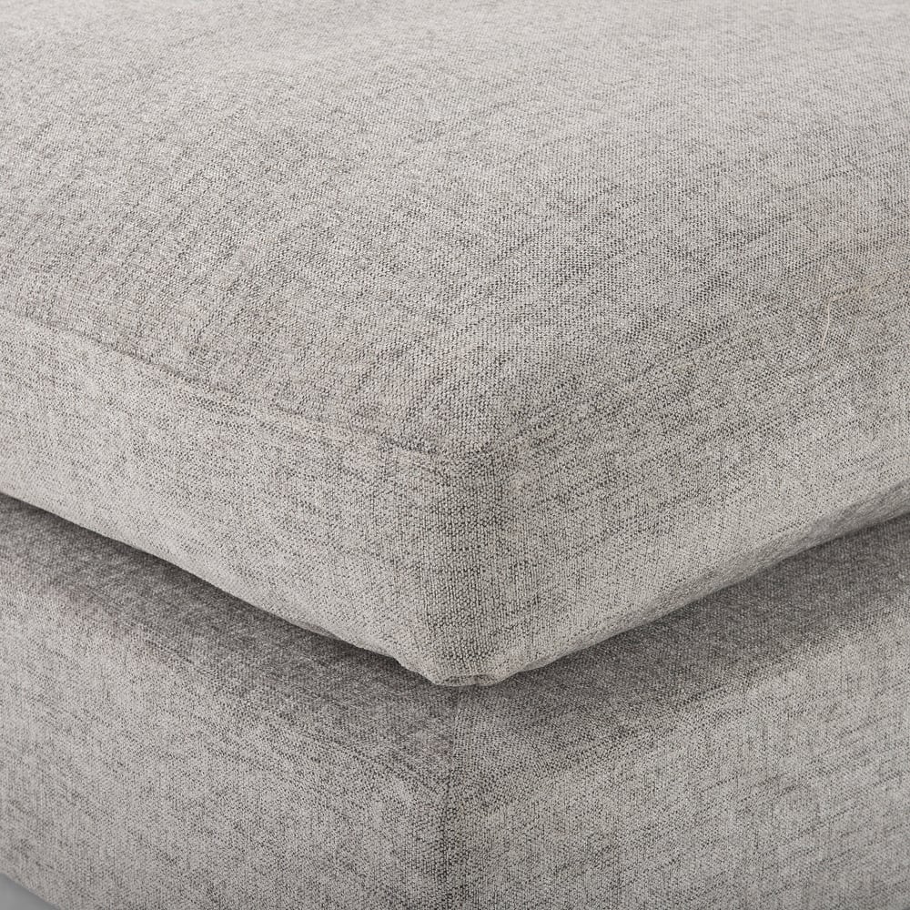 Valence 38.6L x 38.6W x 17.7H Medium Gray Full Size Ottoman Sectional Piece - 39.76 x39.76 x20.47