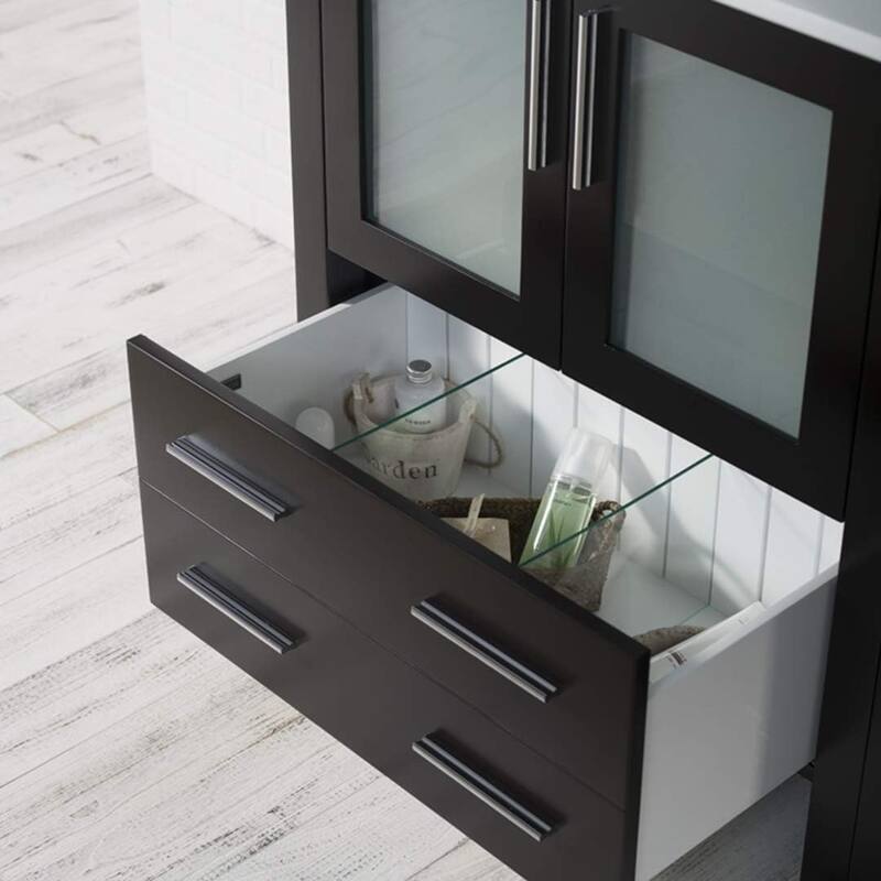 Blossom Sydney 42" Bathroom Vanity with Storage Side Cabinet & Mirrors