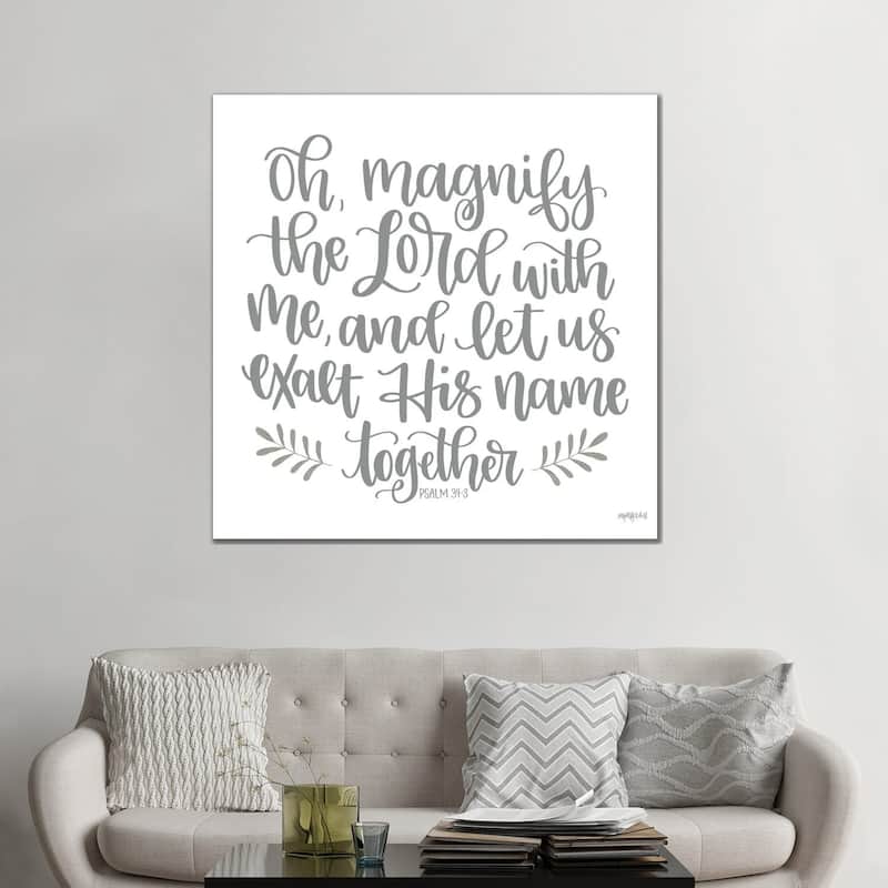 iCanvas "Oh Magnify The Lord" by Imperfect Dust Canvas Print
