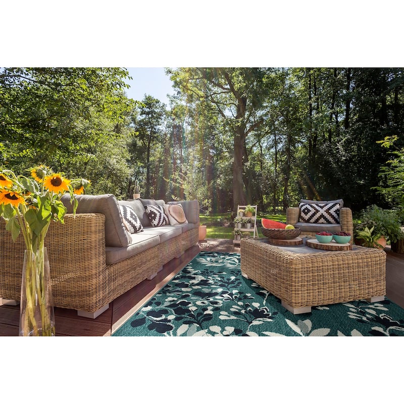 Pianta Collection Machine-Made Indoor/Outdoor Area Rug
