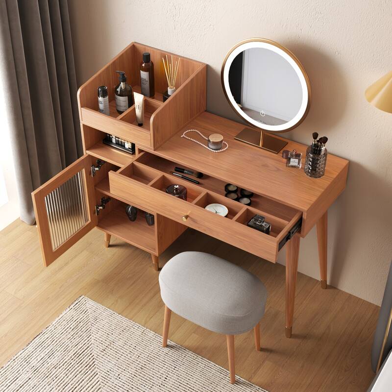 JASIWAY Modern Simple Makeup Vanity Dressing Table