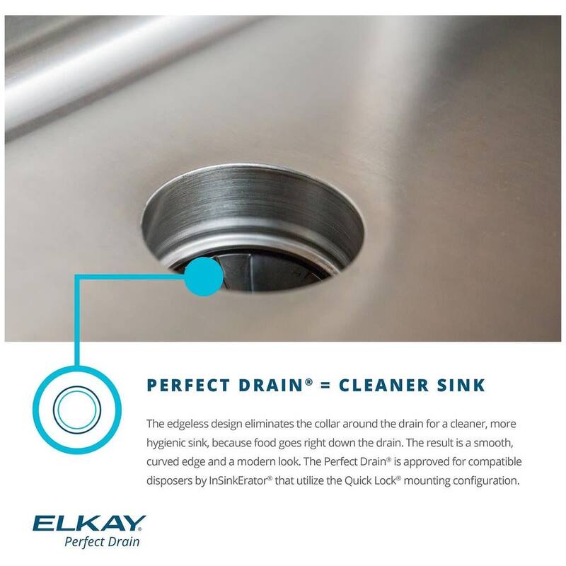 Elkay Lustertone 16-1/2" Undermount Single Basin Stainless Steel