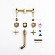 preview thumbnail 7 of 6, Three-hole Two-handle Antique Bathroom Faucet