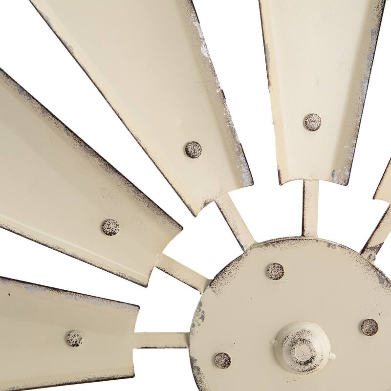 Glitzhome Farmhouse Rustic Wind Spinner Wall Decor