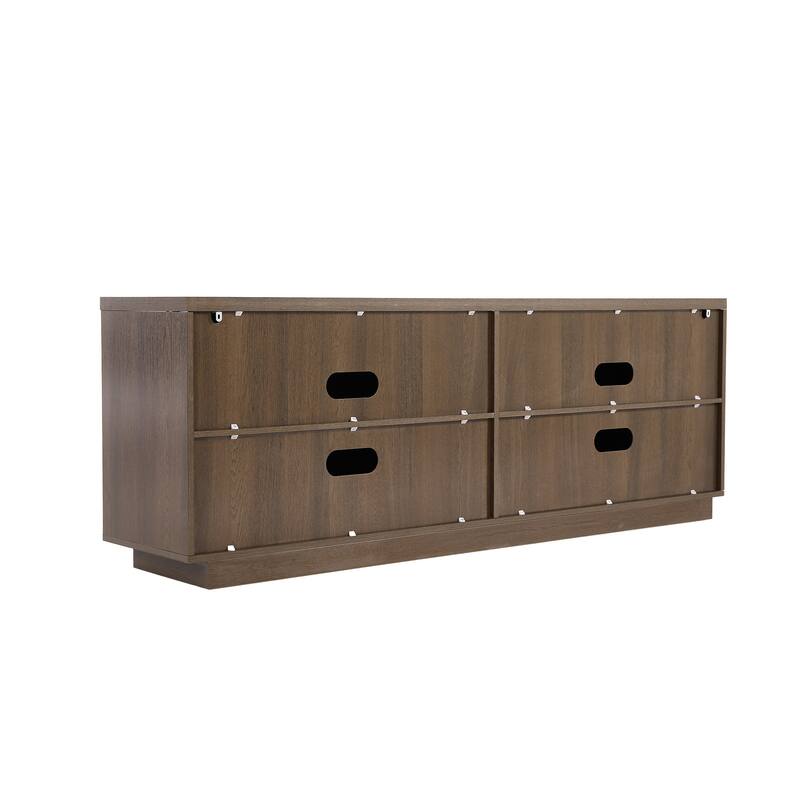 Wave Textured Modern Sideboard Cabinet