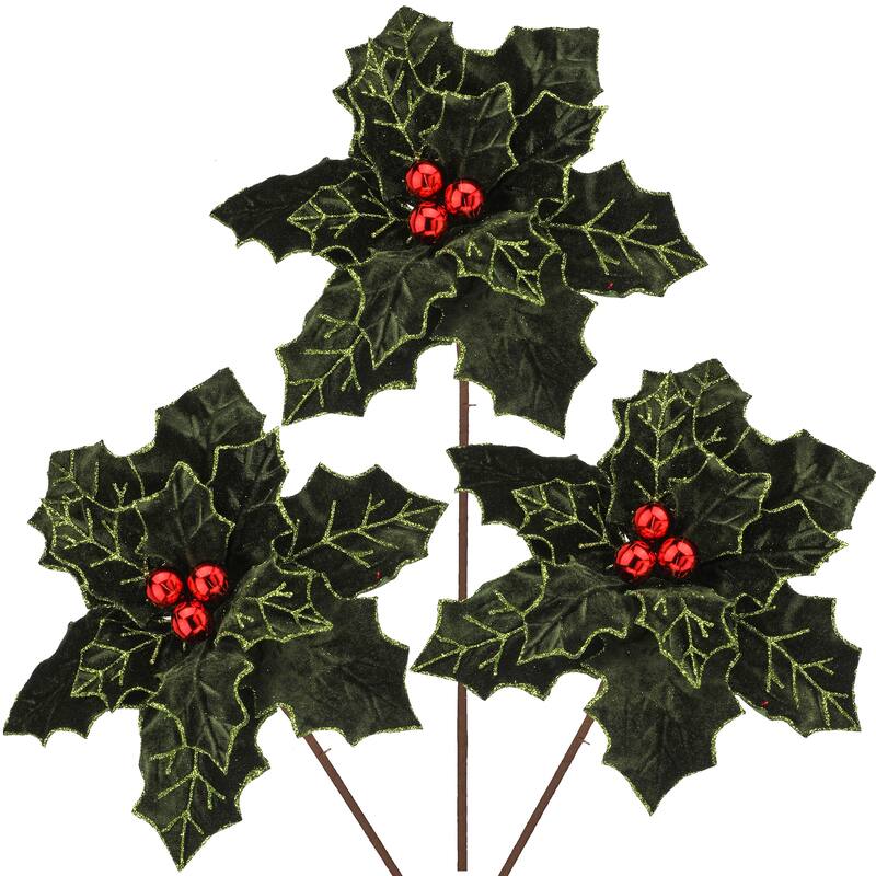 22" Royalty Poinsettia Stem