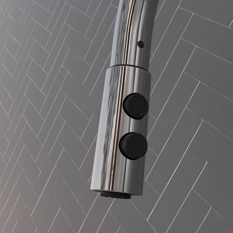 Belanger Kitchen Sink Faucet with Swivel Pull-Down Spout, Polished Chrome