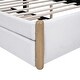 preview thumbnail 41 of 41, Upholstered Platform Bed with Twin Size Trundle Curved Wingback Bed