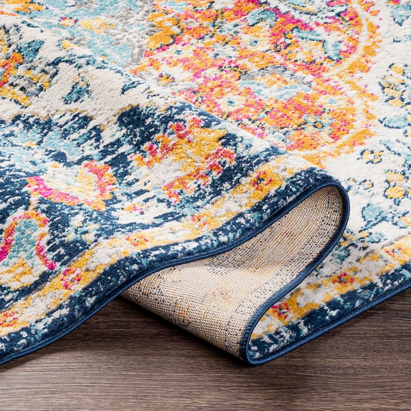 Livabliss Kimaree Bright Boho Medallion Area Rug