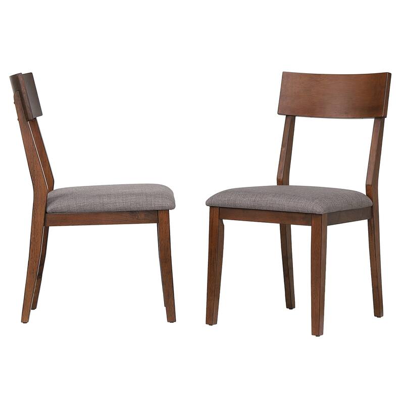 Rectangular Dining Table Set for 6 - 78" Table, Server, Padded Seats - Modern Retro Design