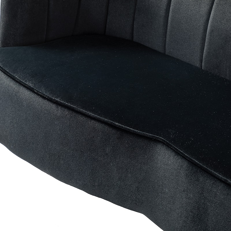 Xabier 52''Loveseat with Flower Shaped Back Design