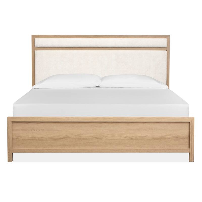 Magnussen Home Merrifield Sandstone Beige Upholstered Panel Bed