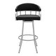 preview thumbnail 8 of 21, Palmdale Swivel Modern Faux Leather and Metal Bar and Counter Stool