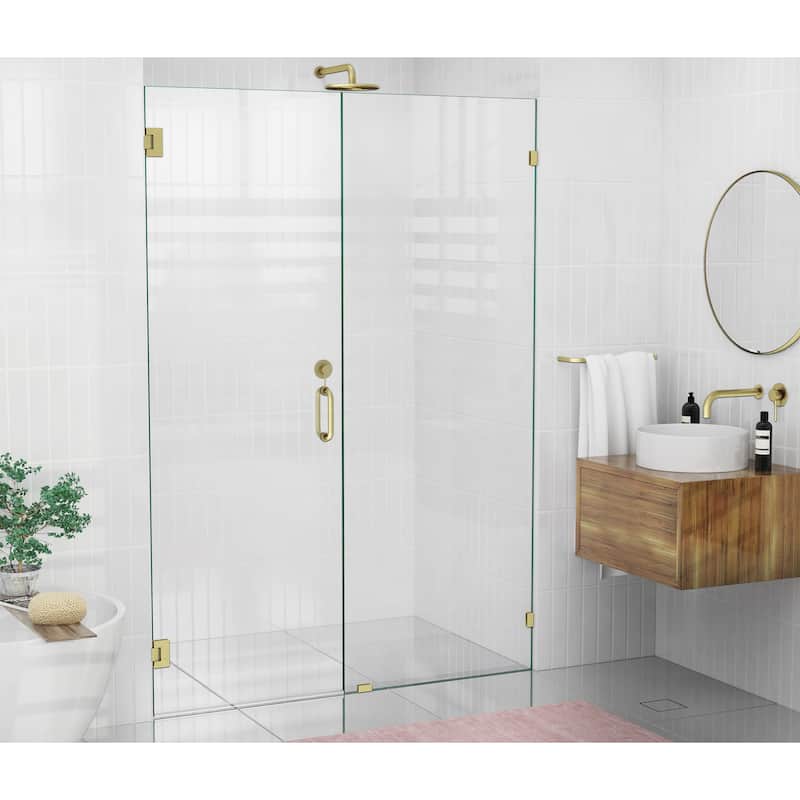Glass Warehouse 78" x 57.75" Frameless Shower Door - Wall Hinge