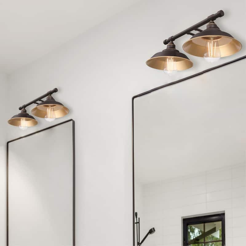Westinghouse Lighting Iron Hill Two-Light Indoor Wall Fixture