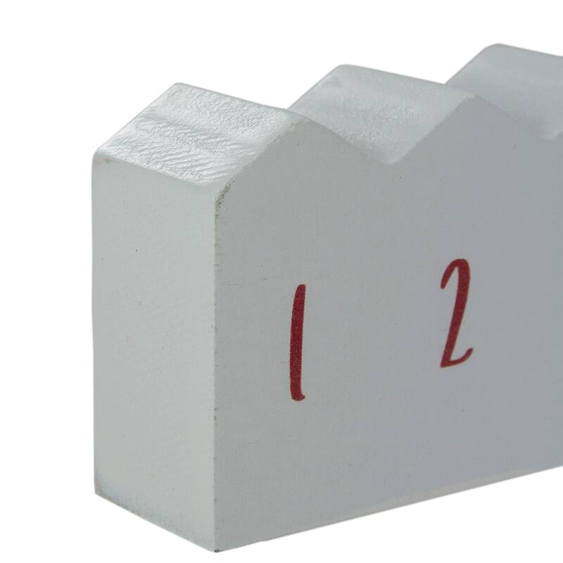 24" Red and White "Joy" Christmas Countdown Advent Calendar - Red and White