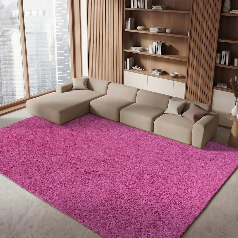 SAFAVIEH Fontana Shag Dagi Solid 2-inch Thick Rug