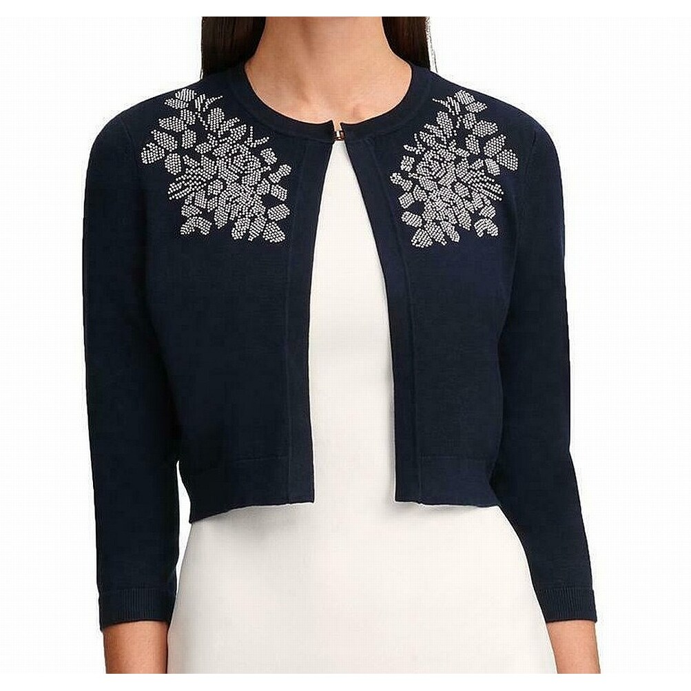 navy blue shrug sweater
