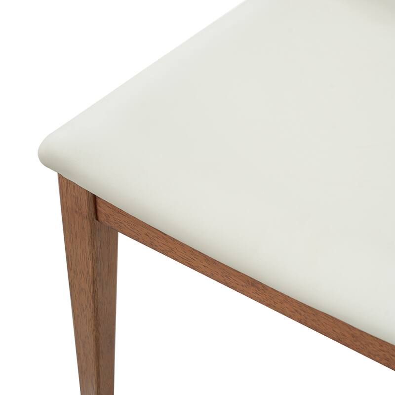 Christopher Knight Home - Mid-Century Modern Upholstered Wood Dining Arm Chairs with Ergonomic Armrests & Backrest, Set of 2