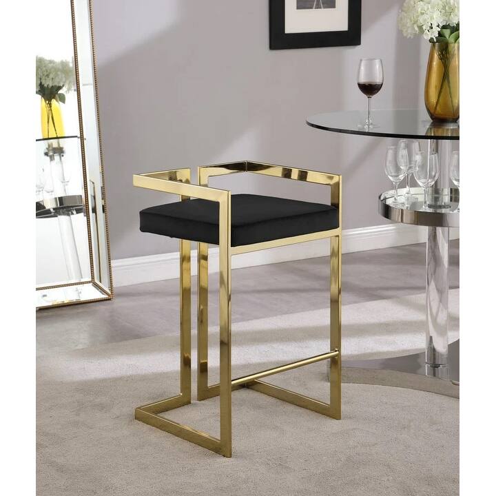 Harvey Stool II (set of 2 ) - Gold/Black