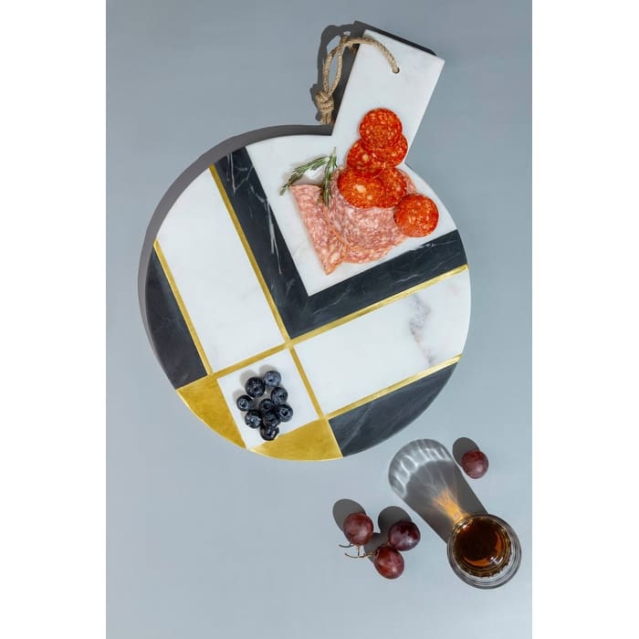 Campania Marble Cheese Board - Large - White