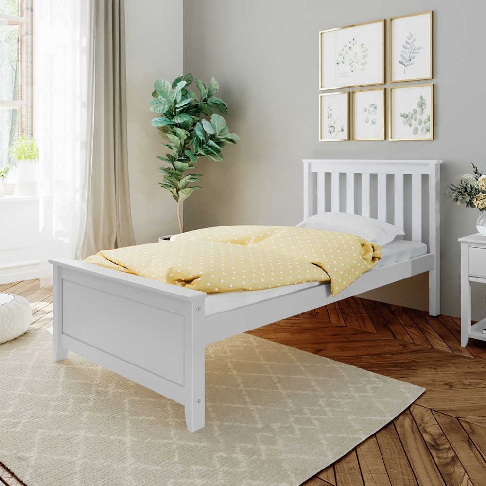 White bed store twin frame