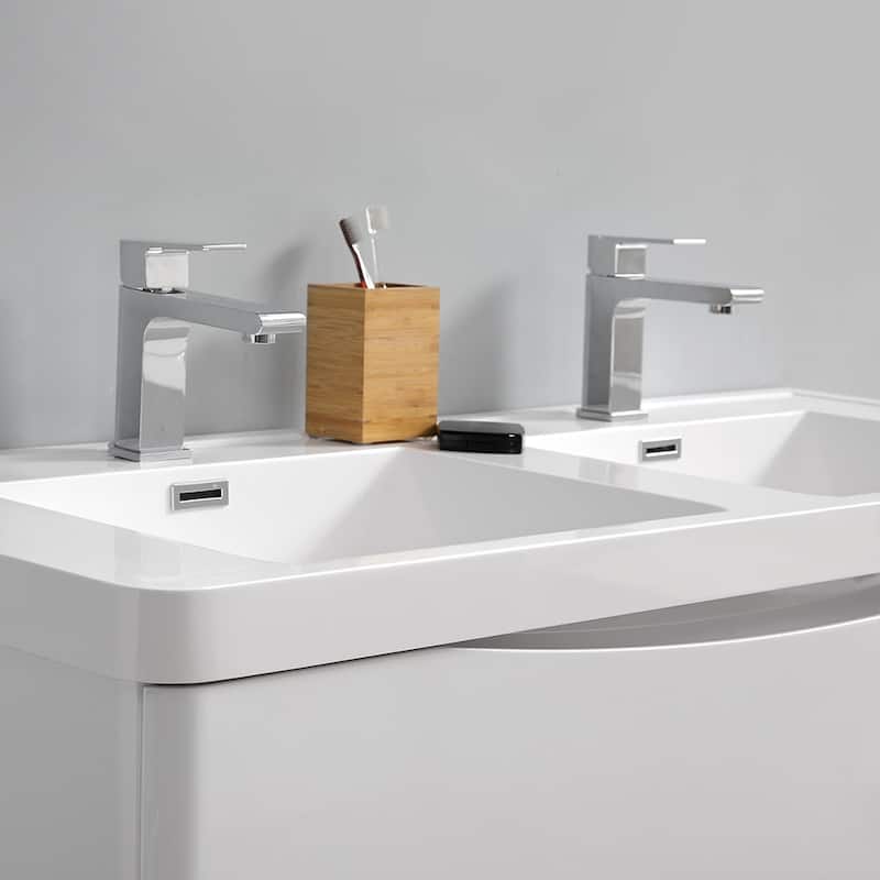 Fresca Tuscany 48" Free Standing Double Basin Vanity Set with Acrylic