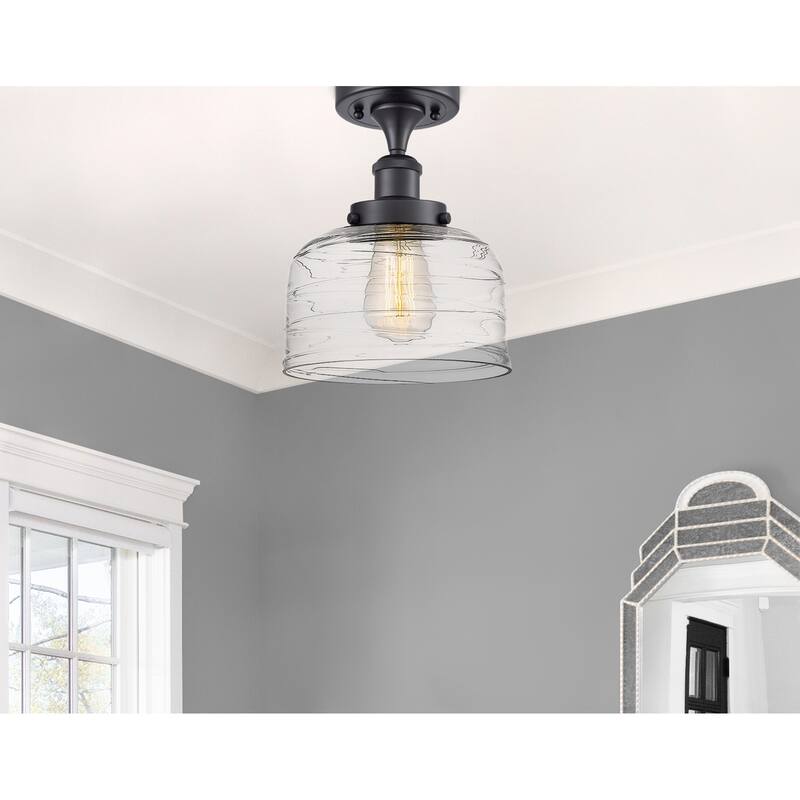 Innovations Lighting Ballston Urban Bell - 1 Light 8" Semi-Flush Mount