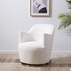 preview thumbnail 1 of 0, SAFAVIEH Couture Christian Swivel Accent Chair. - 26 in. W x 32 in. D x 31 in. H
