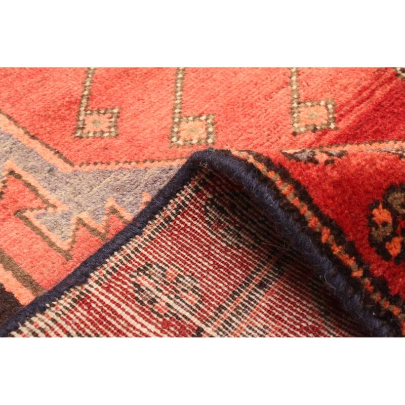 ECARPETGALLERY Hand-knotted Andelz Red Wool Rug - 4'4 x 7'1