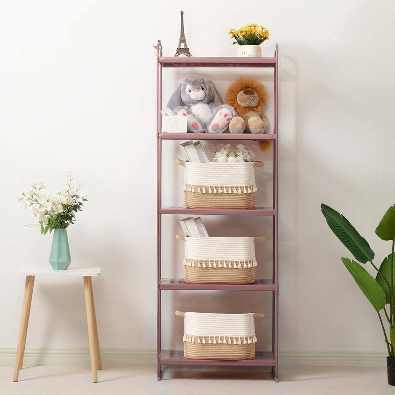 Woven Storage Bin Set of 3, Cotton Rope Basket for Storage - 14.56"D x 6.69"W x 10.63"H