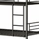 preview thumbnail 31 of 38, Industrial Style Twin Size Metal Triple Bunk Bed, Three Twin Size Beds