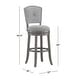 preview thumbnail 7 of 22, Hillsdale Santa Clara II Swivel Stool, Antique Gray