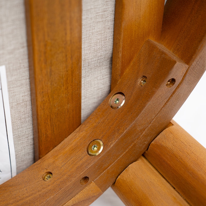 Christopher Knight Home - Outdoor Wooden Dining Set with Cushioned Chairs in Teak Finish (9-Piece Set)