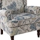 preview thumbnail 35 of 46, Epimethis Traditional Fabric Accent Armchair with Turned Legs by HULALA HOME