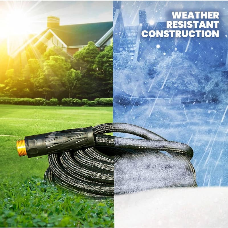 Hydrosteel Pro Heavy Duty Garden Hose with Bonus Spray Nozzle