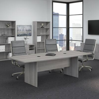 96W x 42D Conference Table with Wood Base by Bush Business Furniture