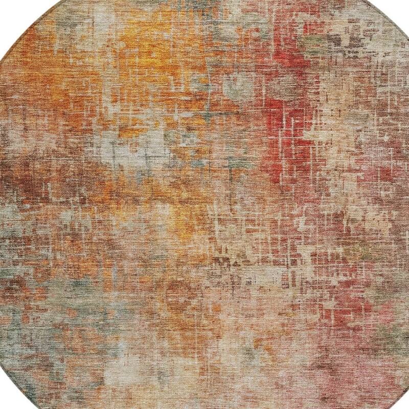 HomeRoots Abstract Transitional Rectangle Outdoor Rug