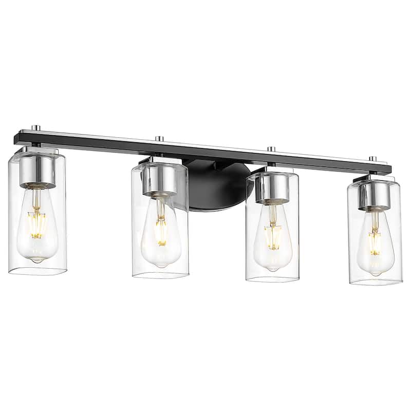 4-Light Wall Sconces Bathroom Vanity Light Over Mirror