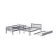 preview thumbnail 12 of 13, Rubber Wood 2 In 1 Full Over Full Bunk Bed with Twin Size Trundle,Convertible to 2 Full Size Beds