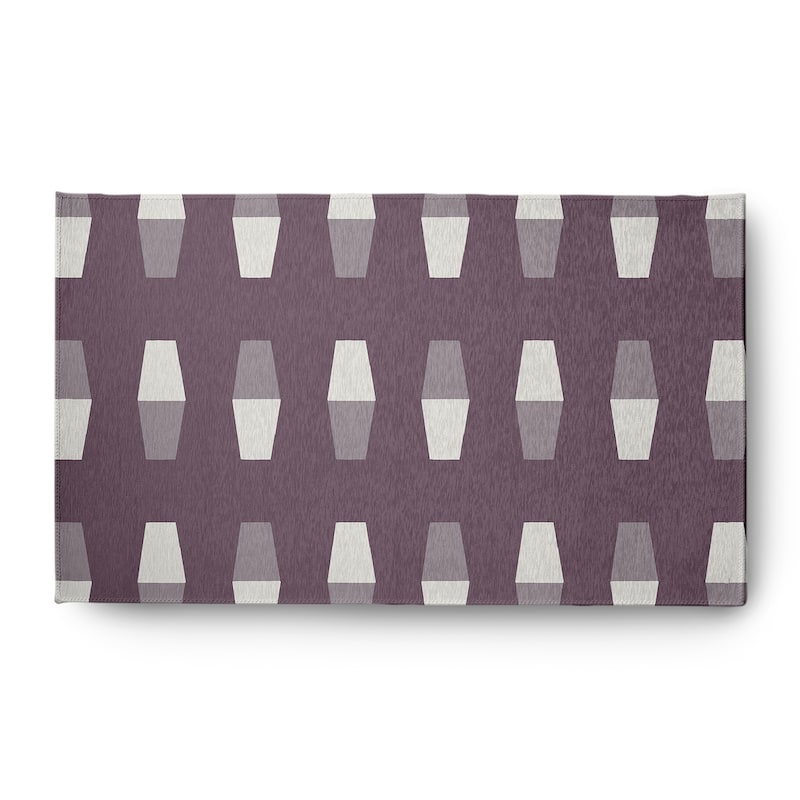 Bowling Pins Nautical Indoor/Outdoor Rug - Dusty Purple - 3' x 5'