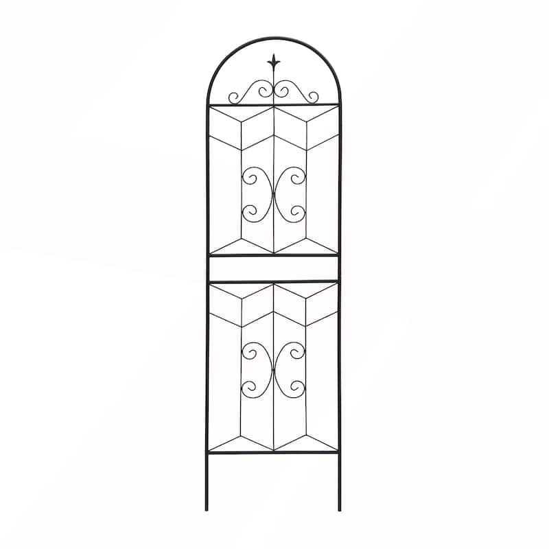 2 Pack Metal Garden Trellis 71in x 19.7in Rustproof Trellis
