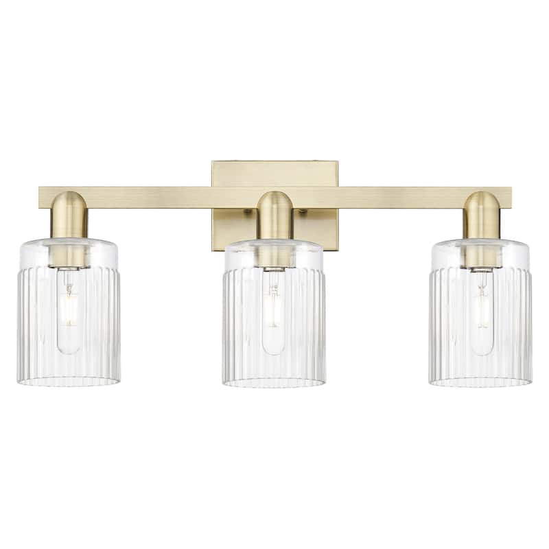 Innovations Lighting 716-3W-11-24 Hadley Vanity Hadley 3 Light 24" - Antique Brass / Clear