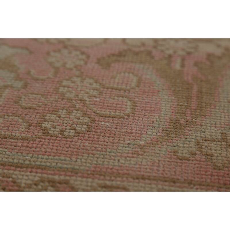 Medallion Tabriz Persian Vintage Area Rug Hand-Knotted Wool Carpet - 9'6" x 12'8"